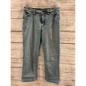 Jag Jeans Womens Light Wash Straight Leg Denim Blue Jeans Size 12 Stretch